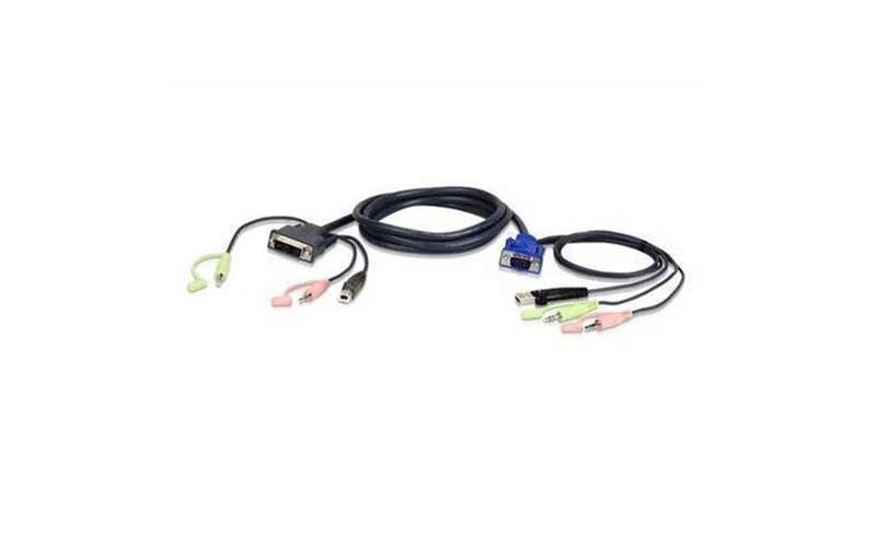 Aten 3M USB VGA to DVI-A KVM Cable with Audio