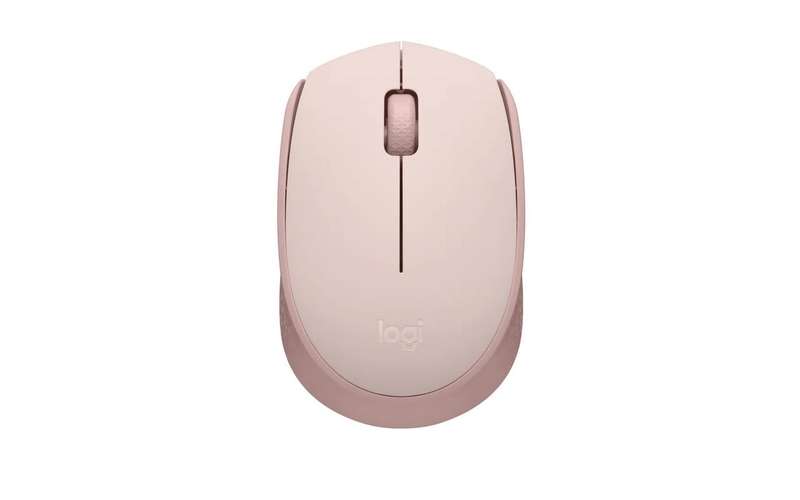 Logitech Wireless Mouse M171 - Rose Nano USB Receiver 3 Buttons Optical Tracking Ratchet Wheel 12...