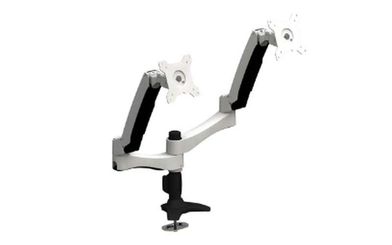 Aavara AI742 Free Style Dual Monitor Stand with 5 Pivot Grommet Base