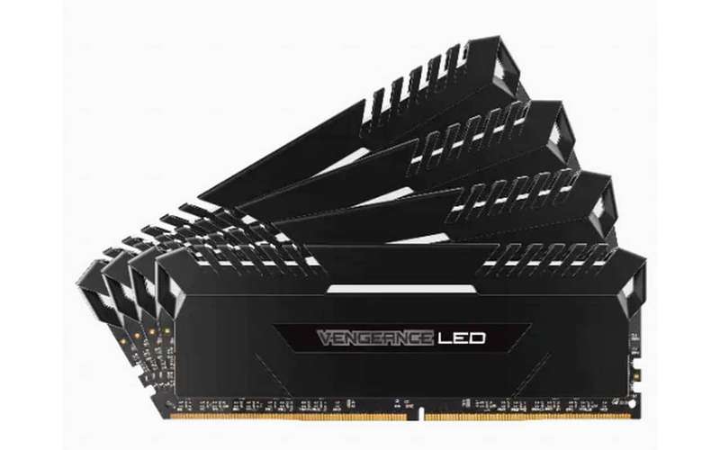 Corsair Vengeance LED 32GB (4 x 8GB) DDR4 DRAM 3000MHz C15 Memory Kit - White LED