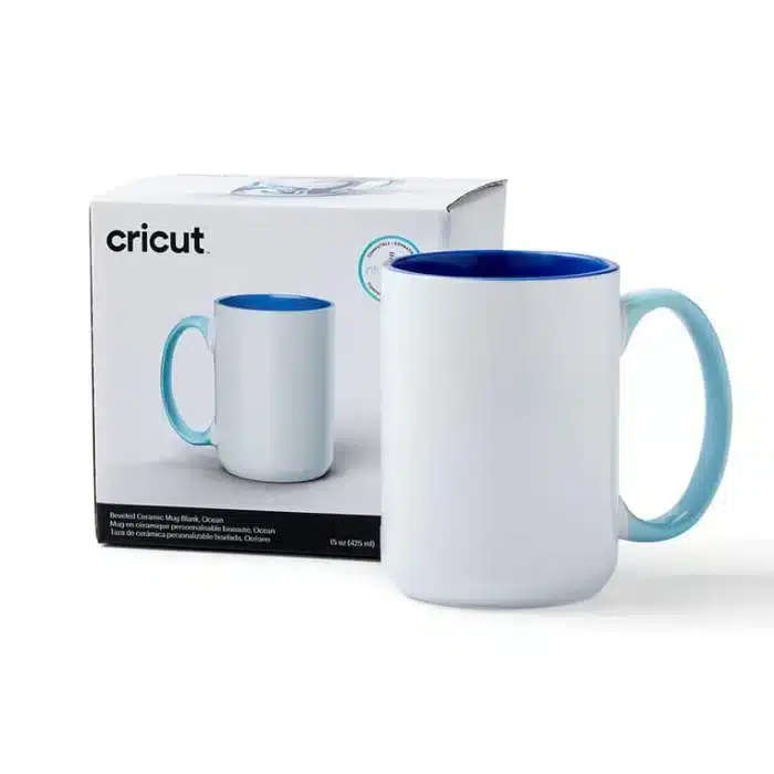 Cricut 440ml Beveled Ceramic Mug Blank Ocean 1pc