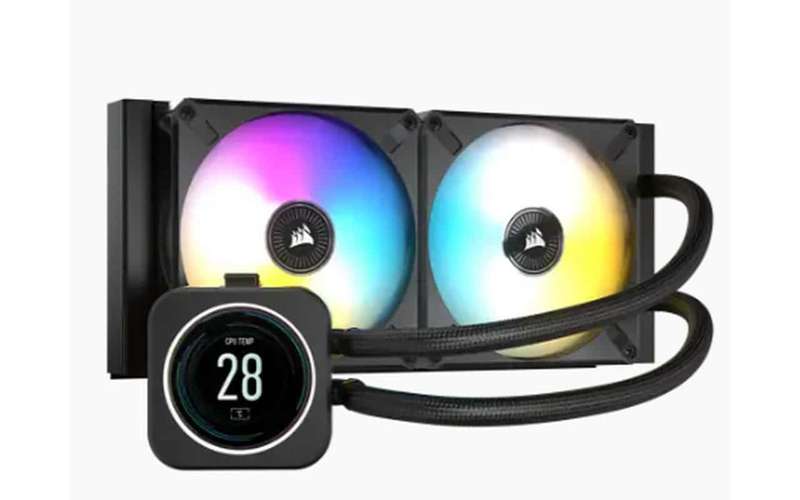 Corsair H100i Elite LCD 240 Display liquid CPU cooler