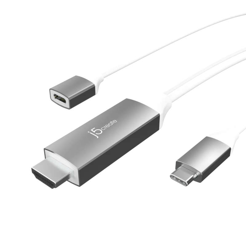 j5 JCC155G  USB-C to 4K HDMI Cable With PD100W Pass-Through