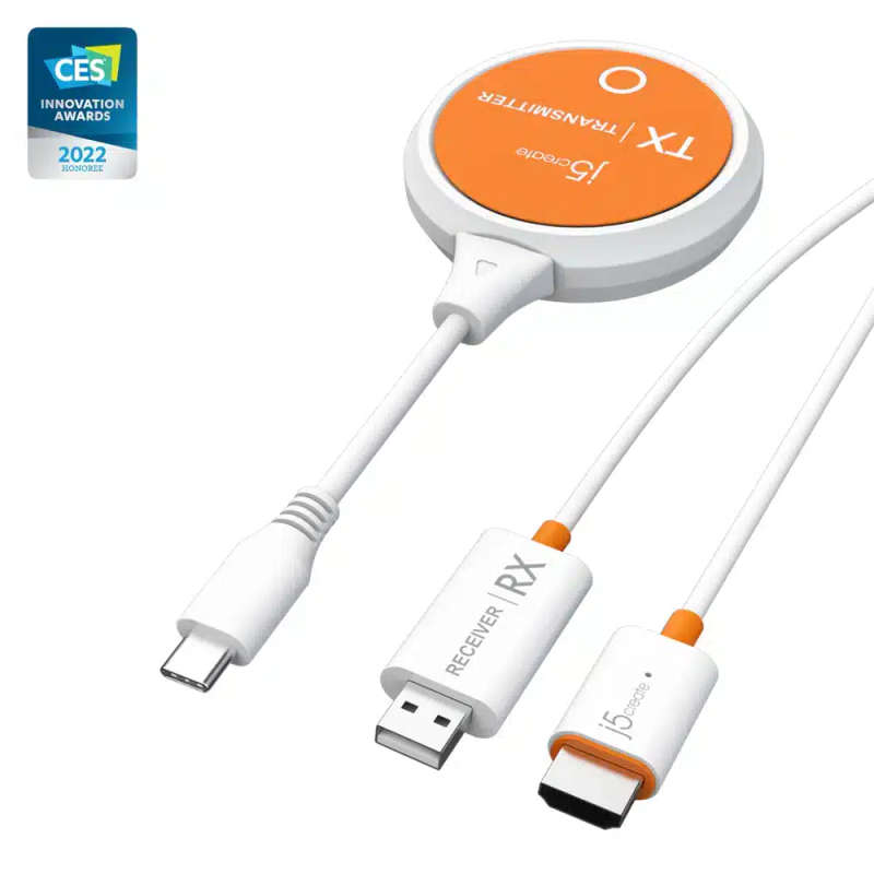 j5 Create JVAW62 ScreenCast USB-CWireless Display HDMI Extender - white