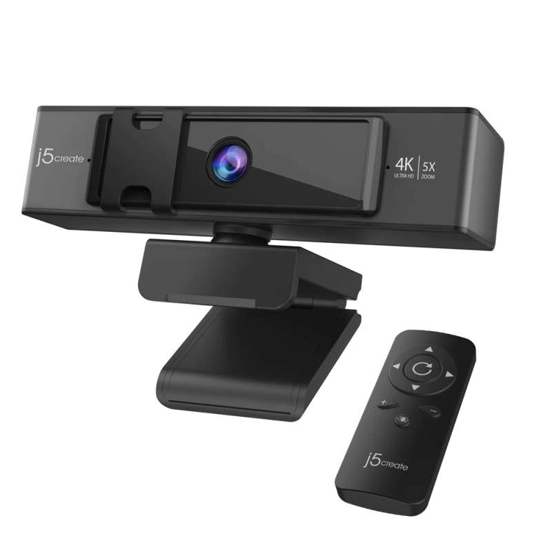 j5create USB 4K ULTRA HD Webcam with 5x Digital Zoom Remote Control (Model: JVCU435 )