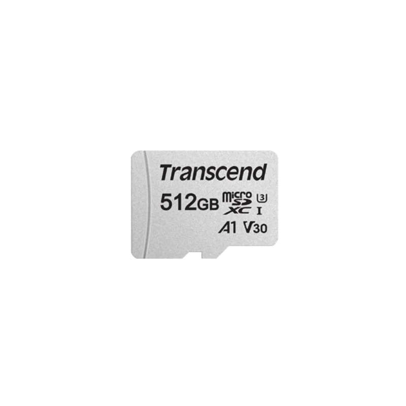 Transcend 512GB MICRO SDXC C10 UHS-I U1/U3 V30 A1 With SD Adaptor