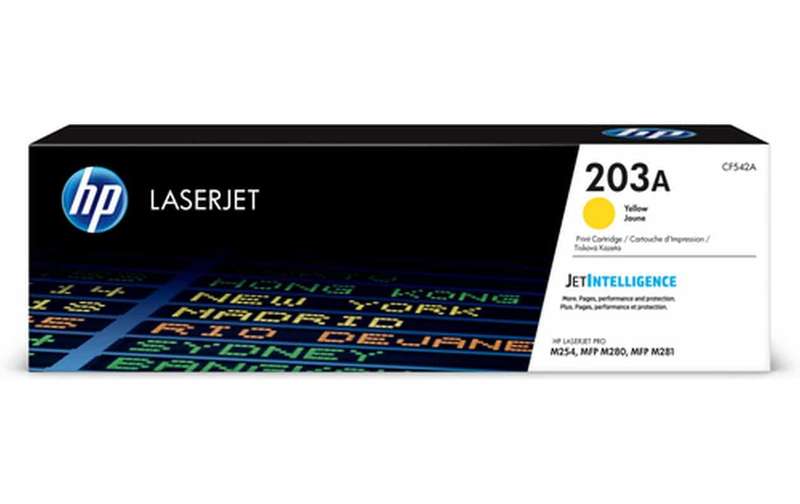 HP # 203A Original Yellow LaserJet Toner Cartridge LJ Pro M254/MFP 281