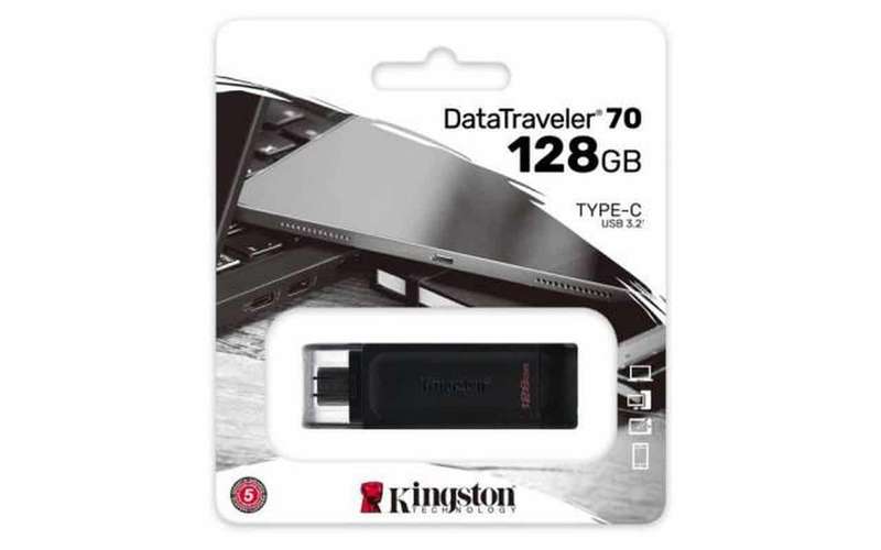Kingston 128GB USB-C 3.2 GEN 1 Datatraveler 70