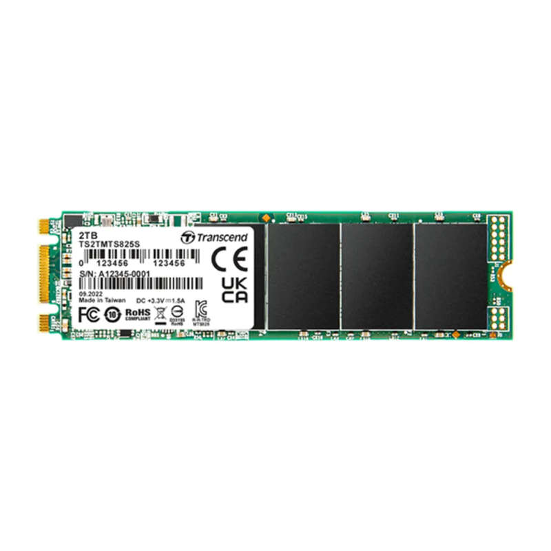 Transcend 2 TB MTS825S M.2 SATA3 2280 SSD - Cacheless TLC