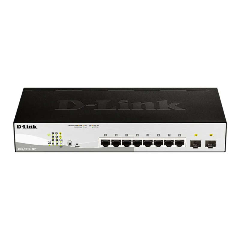 D-Link 8-ports 10/100/1000Base-T PoE Smart Switch