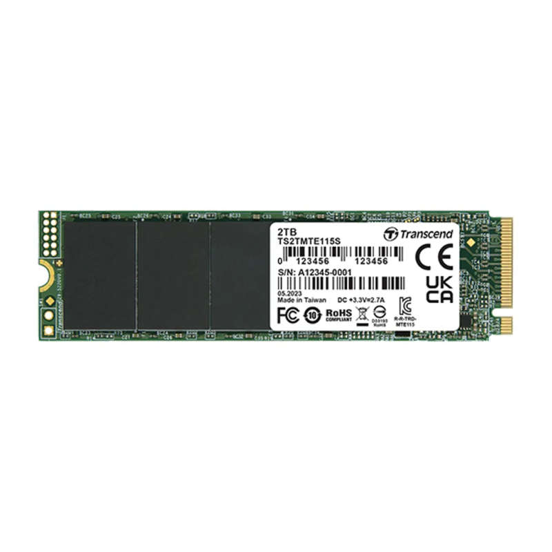Transcend 1TB MTE115S PCI-E M.2 2280 SSD NVMe 1.3 PCIE 3x 4 - 3D TLC