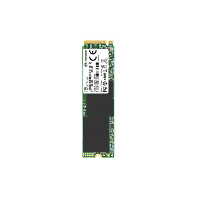 Transcend 2TB MTE220S PCI-E M.2 2280 SSD NVMe 1.3- 3D TLC with DRAM Cache