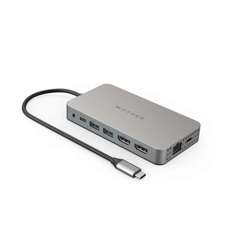 Hyper Hyperdrive Dual HDMI 10IN1 Travel Dock For M1 Macbook (Silicon Motion)