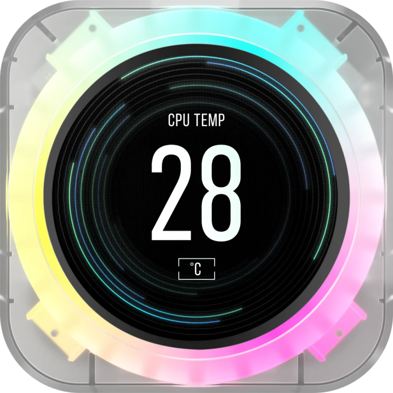 Corsair Elite CPU Cooler LCD Display Upgrade Kit - Ice