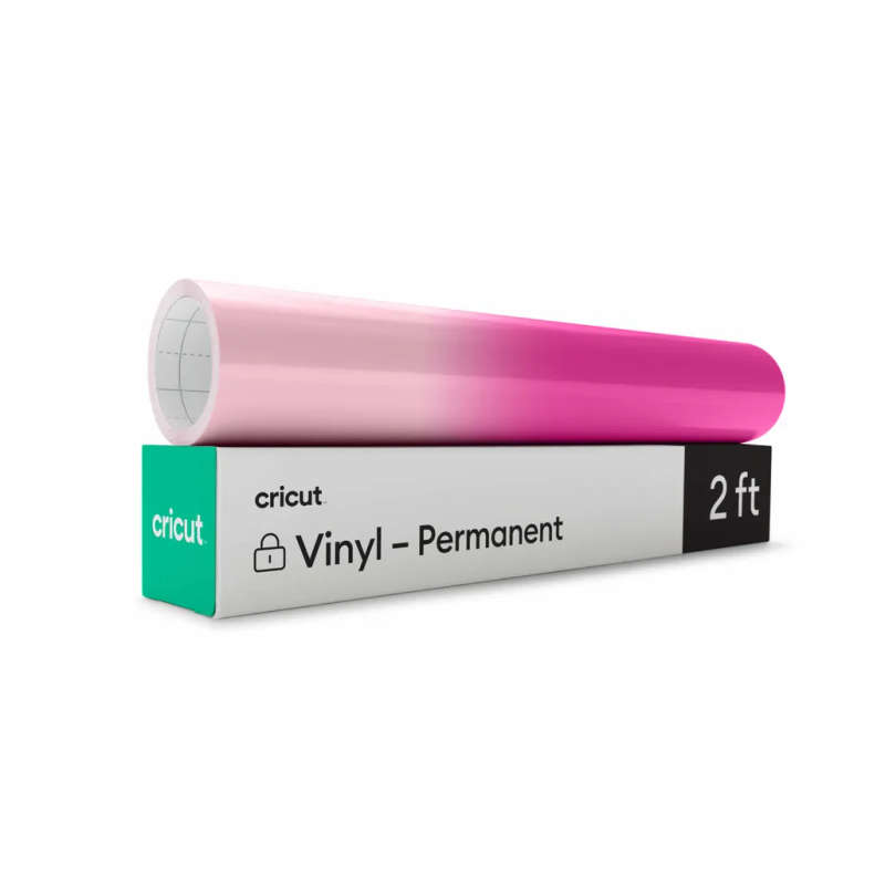 Cricut Permanent Colour Change Vinyl Cold-Activated 30.5x61cm 1-sheet Light Pink to Magenta