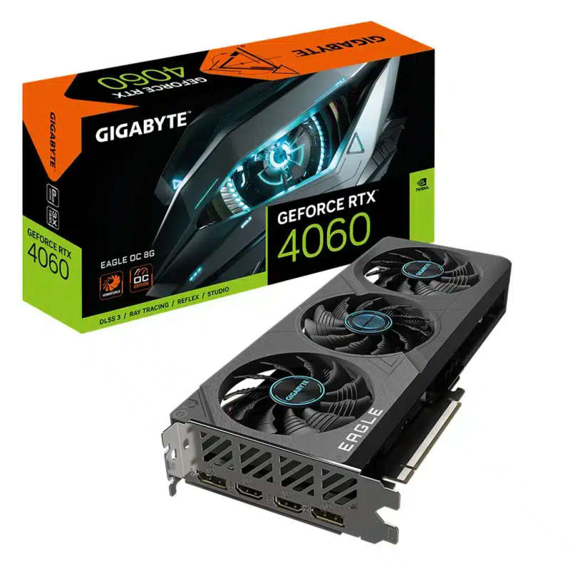 Gigabyte nVidia GeForce RTX 4060 Eagle OC  8G GDDR6 2505 MHz 128 Bit 7680 x 4320 Pixels 12 Ultima...
