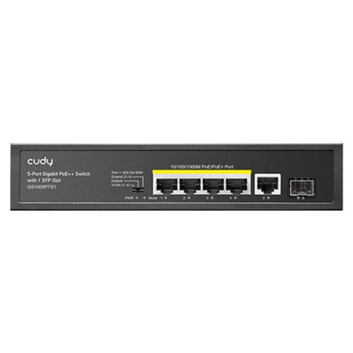 Cudy 5 Port Gigabit 4 PoE 120W 1SFP Switch | GS1005PTS1