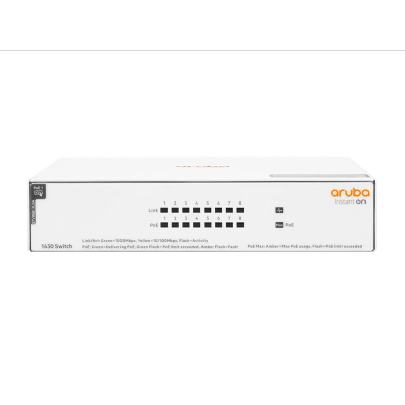 Aruba ION 1430 8G CLASS4 PoE 64W Switch