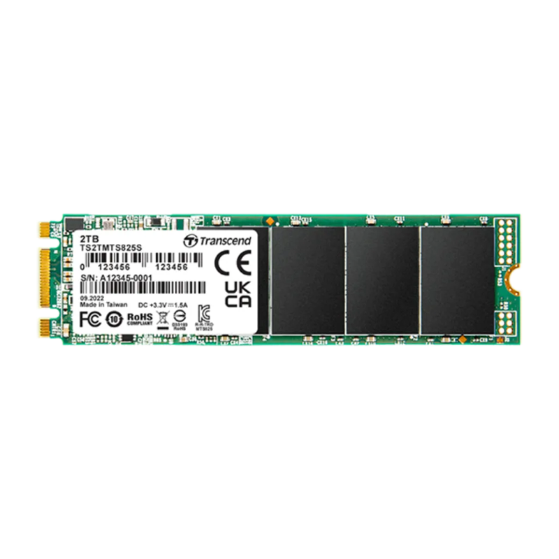 Transcend 1 TB MTS825S M.2 SATA3 2280 SSD - Cacheless TLC