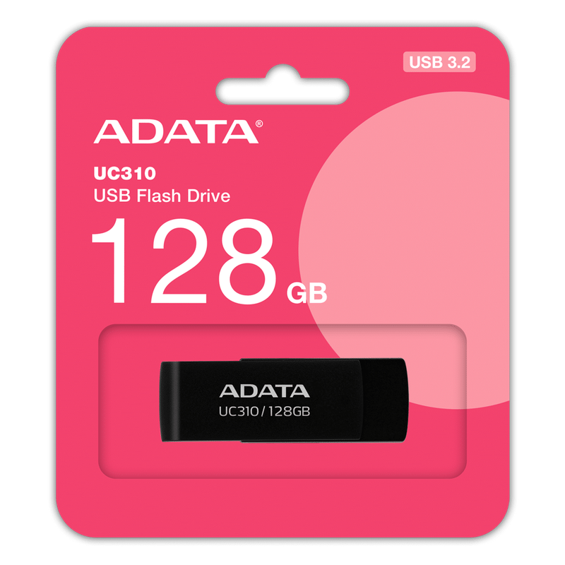 Adata 128GB UC310 USB Flash Drive Fast Transfer With Capless Swivel