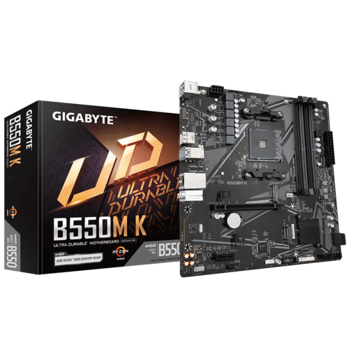 Gigabyte B550M-K AMD B550 Ultra Durable Motherboard with Digital VRM Solution
