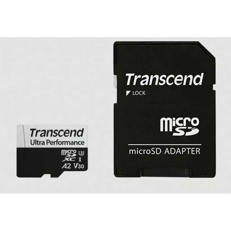 Transcend 340S 64GB Ultra Performance Micro SD UHS-I  U3 V30 A2 Class 10 - Read 160 MB/S - Write ...
