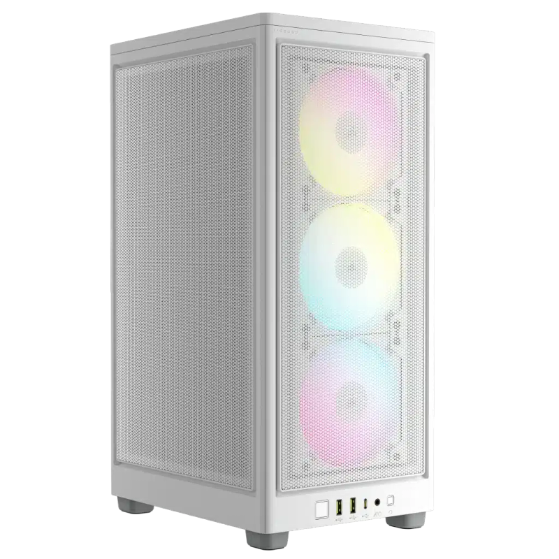 Corsair 2000D RGB Airflow Mini-ITX PC Case - White
