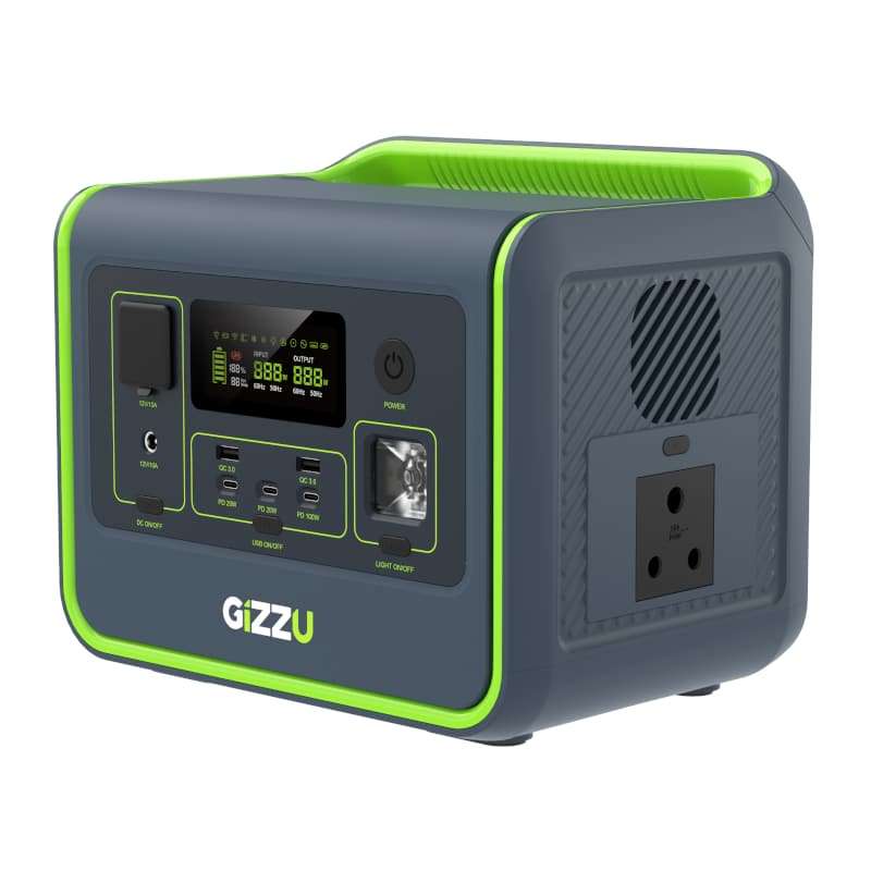Gizzu Hero Core 512WH/800W UPS Fast LifePo4 Portable Power Station