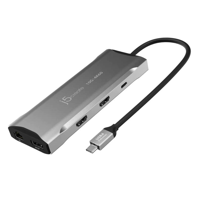J5create JCD397 4K60 Elite USB-C Triple-Monitor 10Gbps Mini Dock