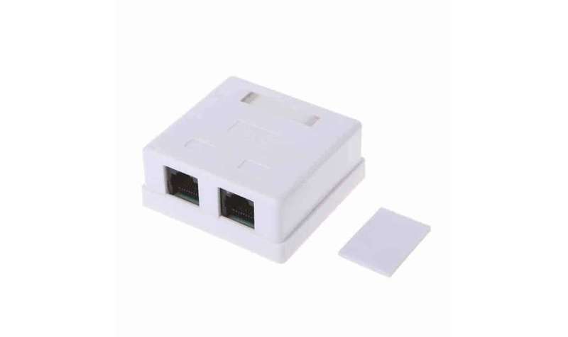 CAT6 Wall Box - Dual RJ45