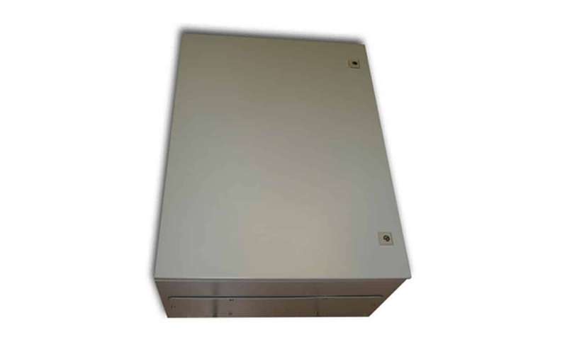 Metal IP55 Weatherproof Enclosure (800x600x350), Beige, Surface Mount, Lockable Doors