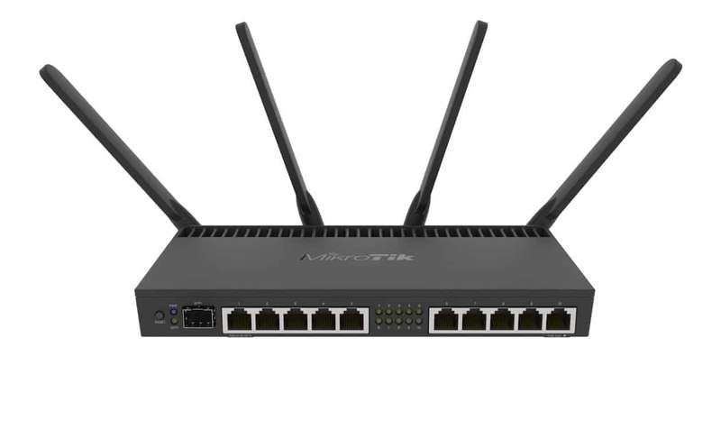 MikroTik RB4011iGS+5HacQ2HnD-IN - AC MU-MIMO WiFi Router with 10 Gb and 1 SFP+ port