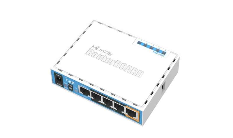 MikroTik hAP - 2.4GHz desktop Wi-Fi Router