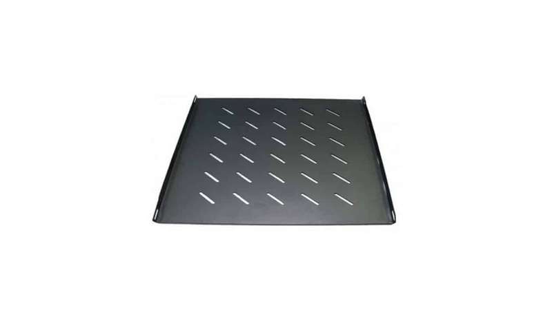 Acconet Fixed Shelf For 1000mm Deep 18, 27, 42U Racks, 700mm Deep, 1U, Black