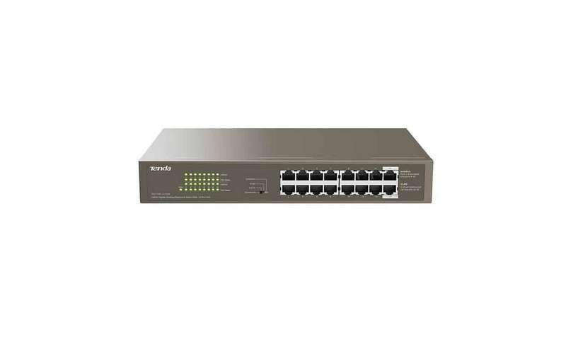 Tenda 16-Port Gigabit PoE Desktop Switch | TEG1116P-16-150W