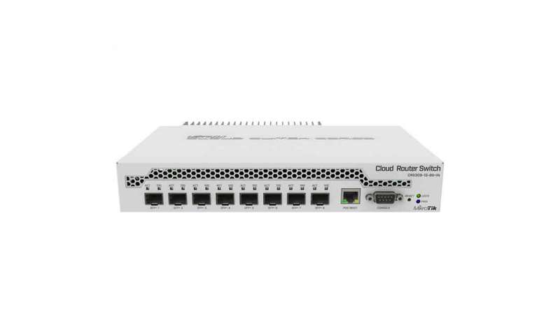 MikroTik Cloud Router Switch 8 Port SFP+ with PoE Input
