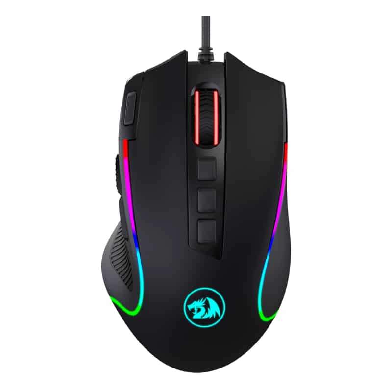 Redragon Predator 4000DPI RGB Ergo Gaming Mouse - Black