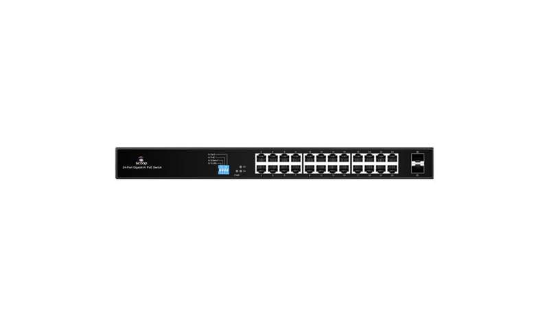 Scoop 24 Port Gigabit AI PoE 250W 2SFP Switch