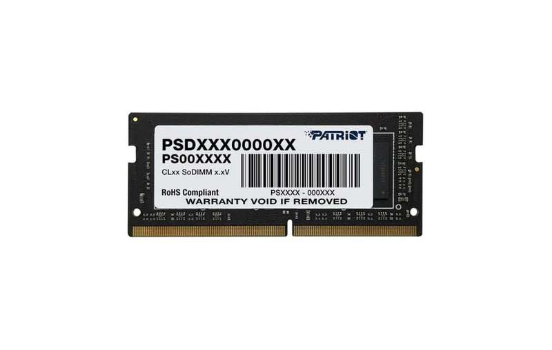 Patriot Signature Line 4GB DDR4 2666MHz Single Rank SODIMM Notebook Memory