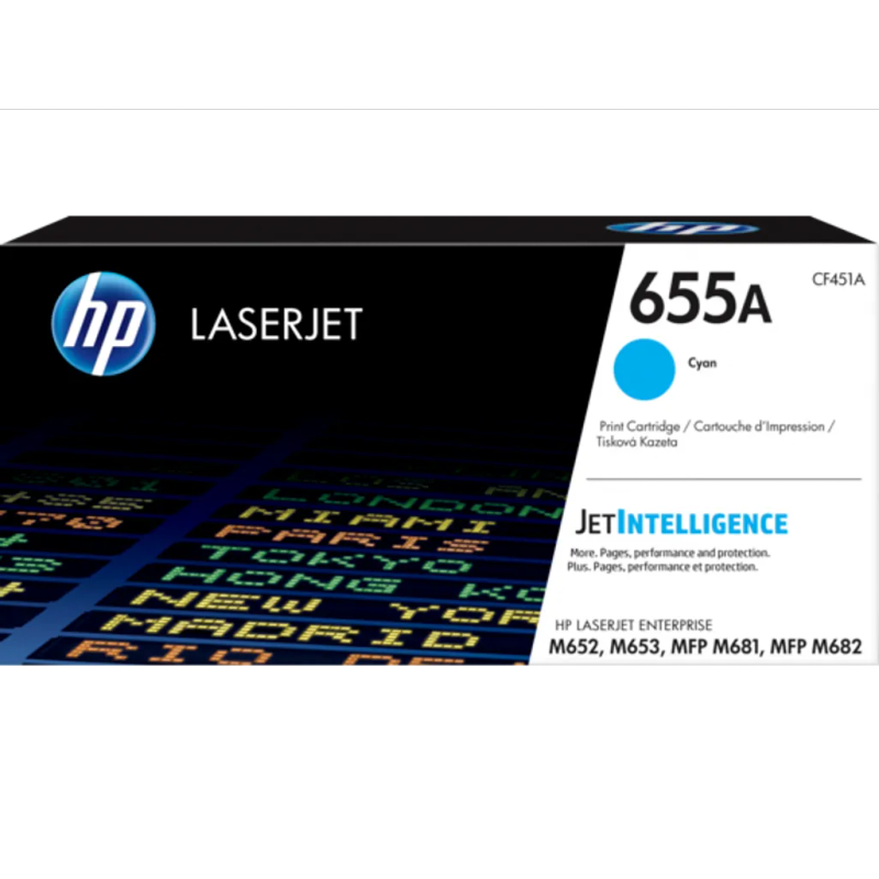 HP 655A Cyan Original LaserJet Toner