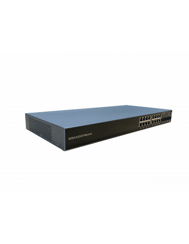 Grandstream GWN7802P Enterprise L2 16 port Managed GbE PoE+ Switch - 240W