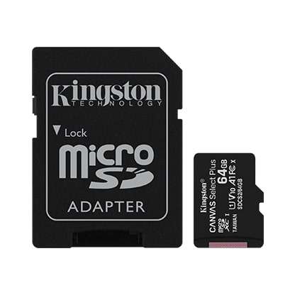 Kingston Canvas Select Plus microSD Memory Card 64GB