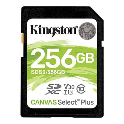 Kingston 256GBCanvas Select Plus SD Memory Card
