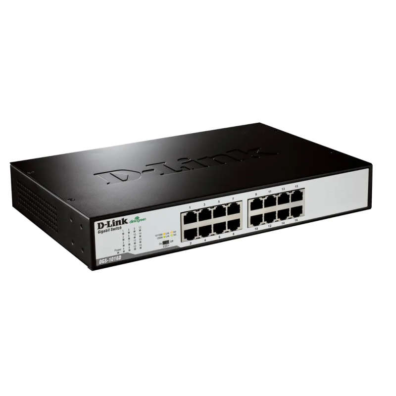 D-Link DGS-1016D 16-Port Gigabit Unmanaged Switch - Rackmount