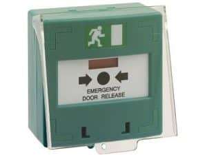 Break Glass Green Resettable With Clear Cover Single Contact