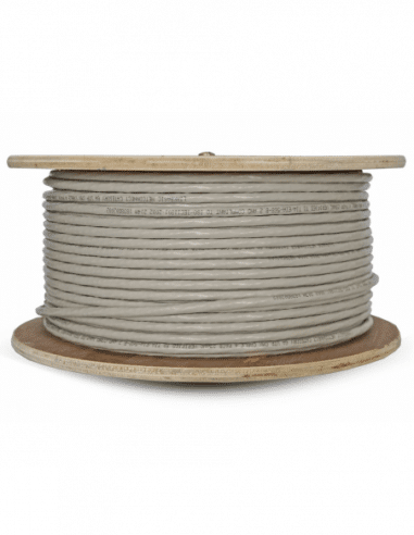 Acconet 100m Pull Box, CCA, UV Protected SF/TP CAT5e Cable, Foil, Braidin, Black (For Outdoor Use)
