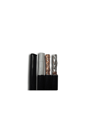 Acconet CAT6 Cable, 100m Pull Box, CCA, Black, UV Protected SF/UTP, Foil, Braiding (Outdoor Use)