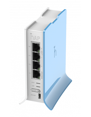 MikroTik hAP lite - 2.4GHz desktop tower case Wi-Fi Router