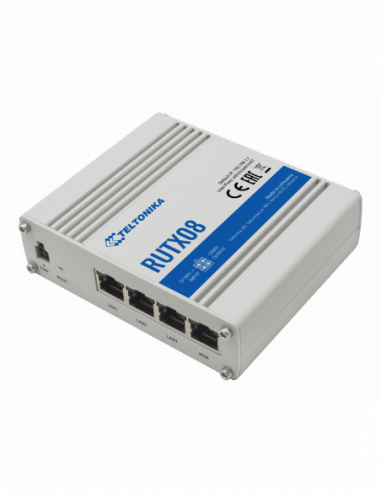 Teltonika Industrial Ethernet Router with Quad-Core CPU, 4 x Gbe ports, 256MB RAM