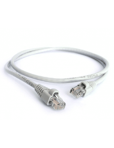 Acconet CAT6 UTP Flylead, 20 Meter, Straight, Stranded Cable, Moulded Boots and Plugs, Grey